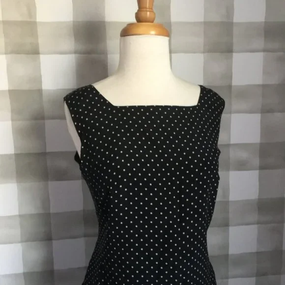 DANY Polkadot Black Skirt Set Made in Italy - Picture 5 of 17